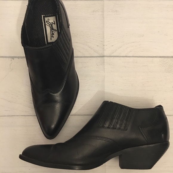 Zodiac Shoes - Zodiac Vintage Western Black Booties